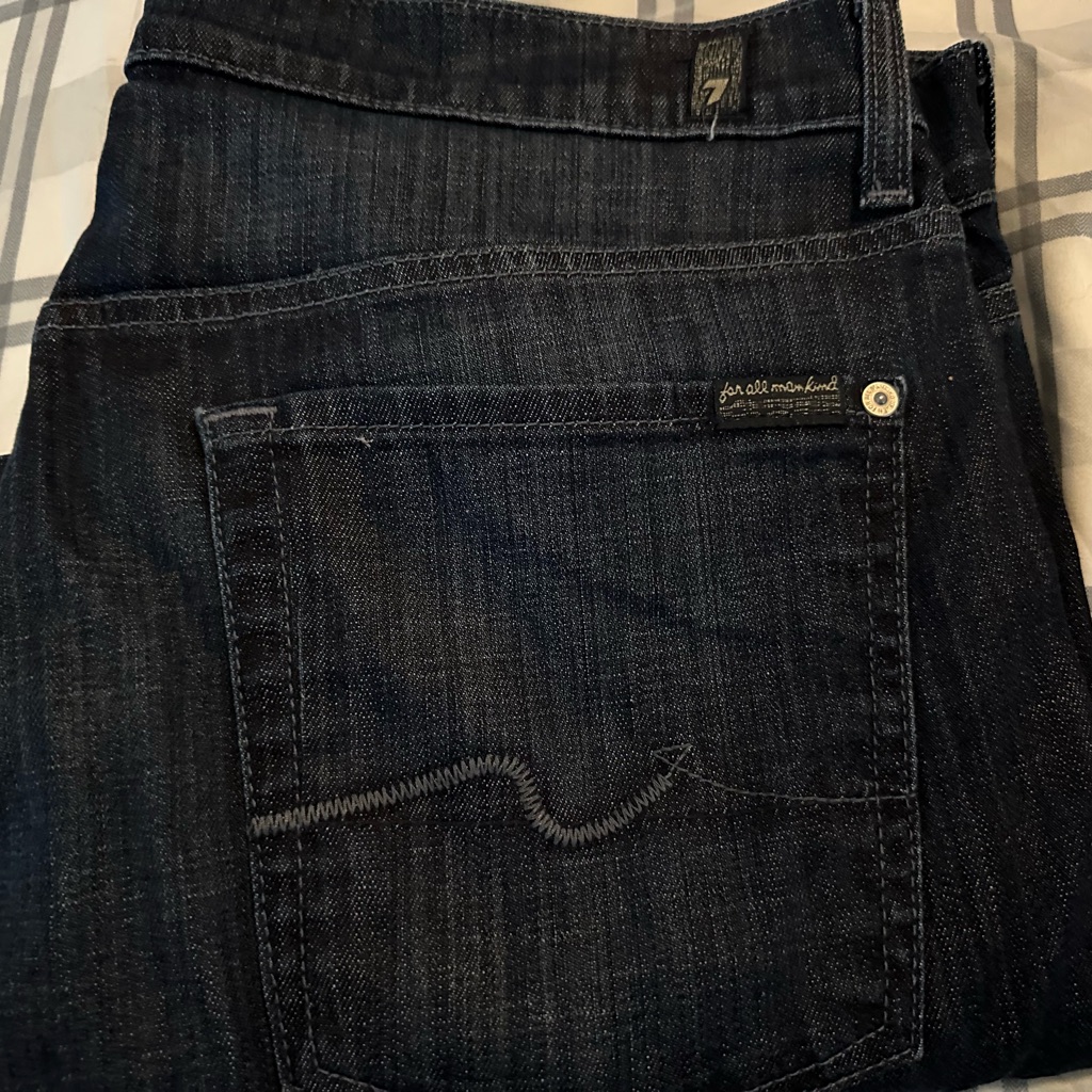 7 For All Mankind Black Jeans Classic Style For Men’s